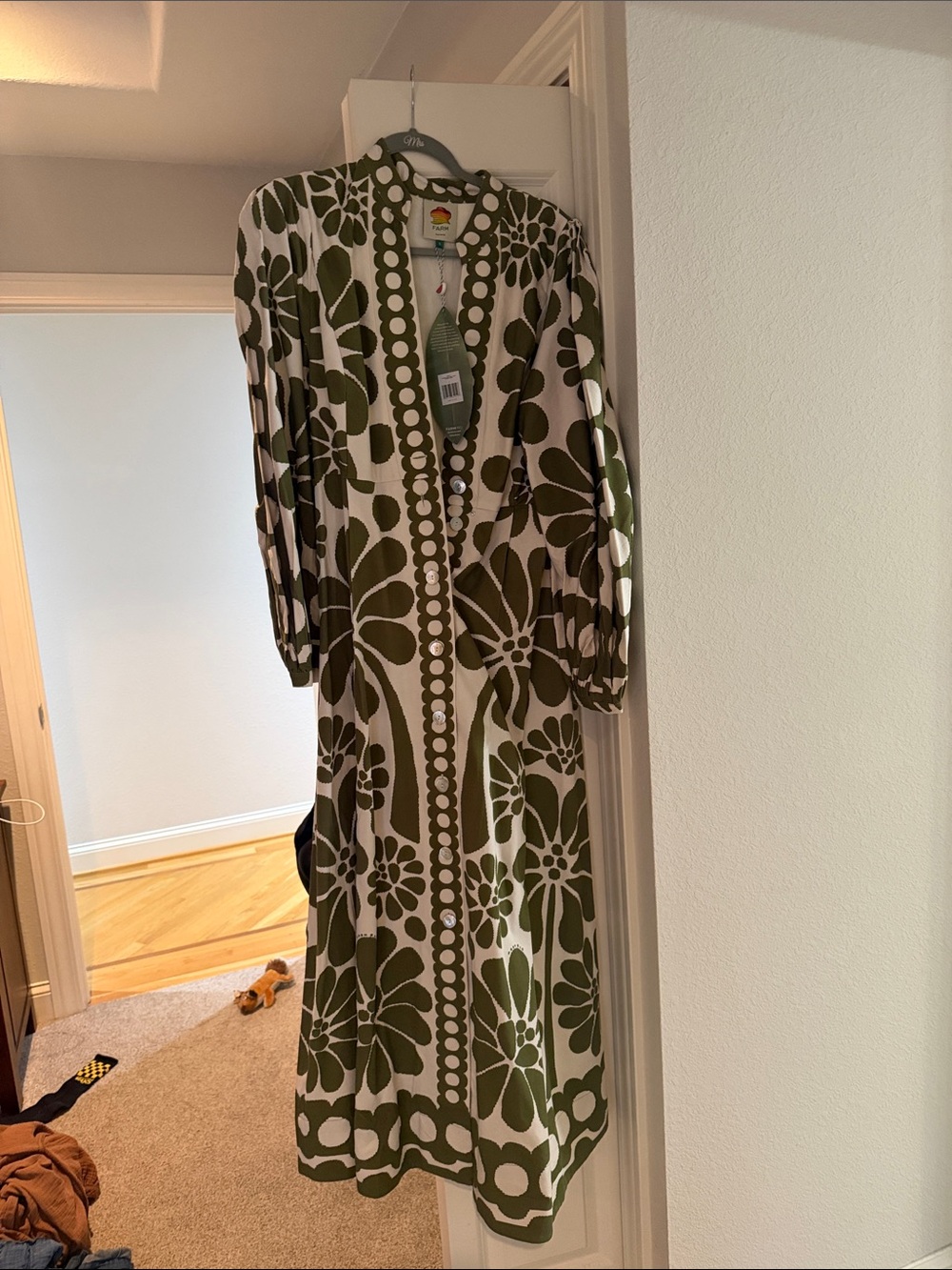 Farm rio Palermo green maxi dress